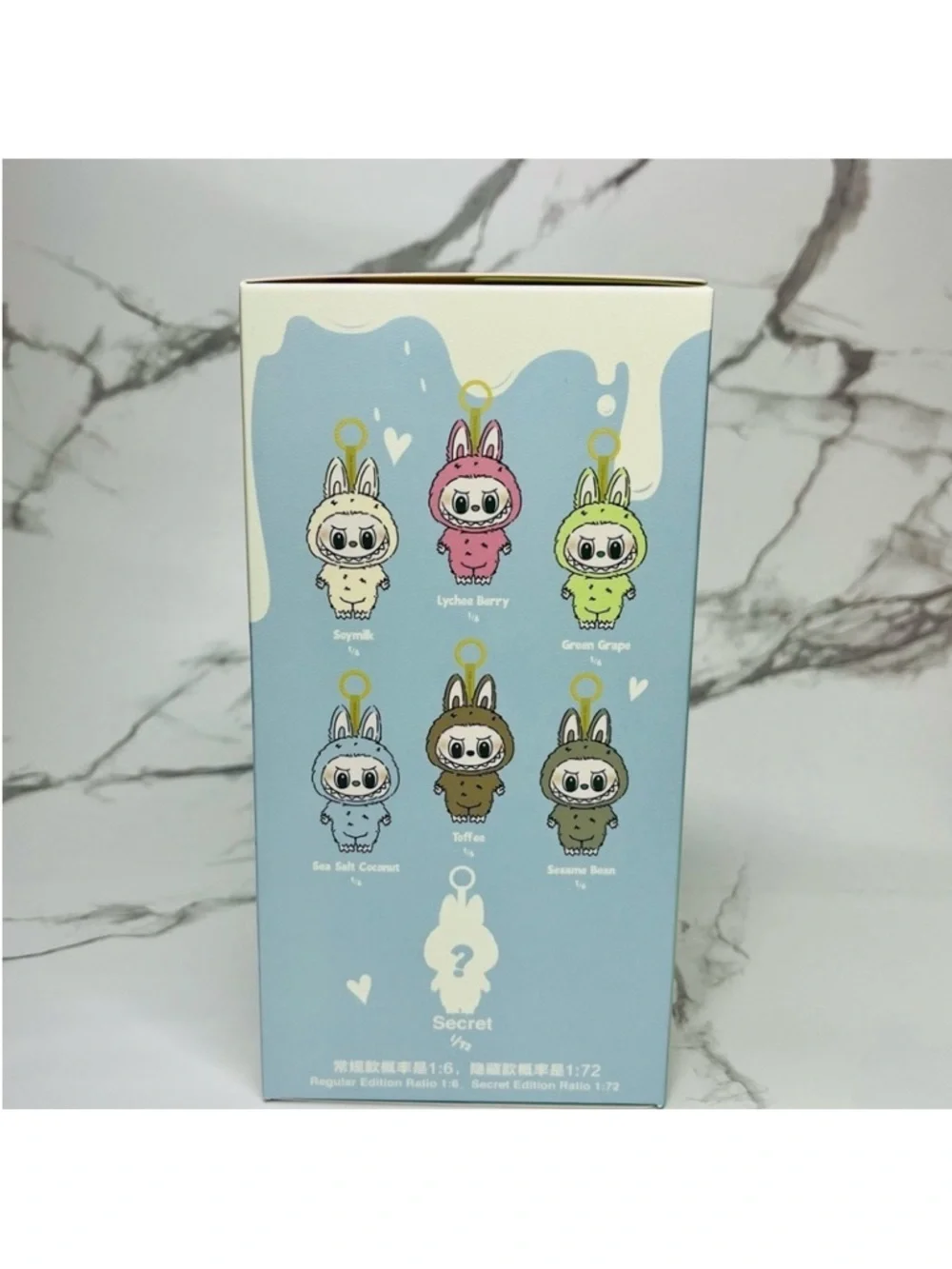 POP MART Exciting Macaron The Monsters Vinyl Face - Blue Character - Picture 2 of 5